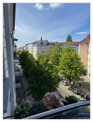 Frühling genießen auf dem Balkon in der Kastanienallee, 10435 Berlin, Etagenwohnung